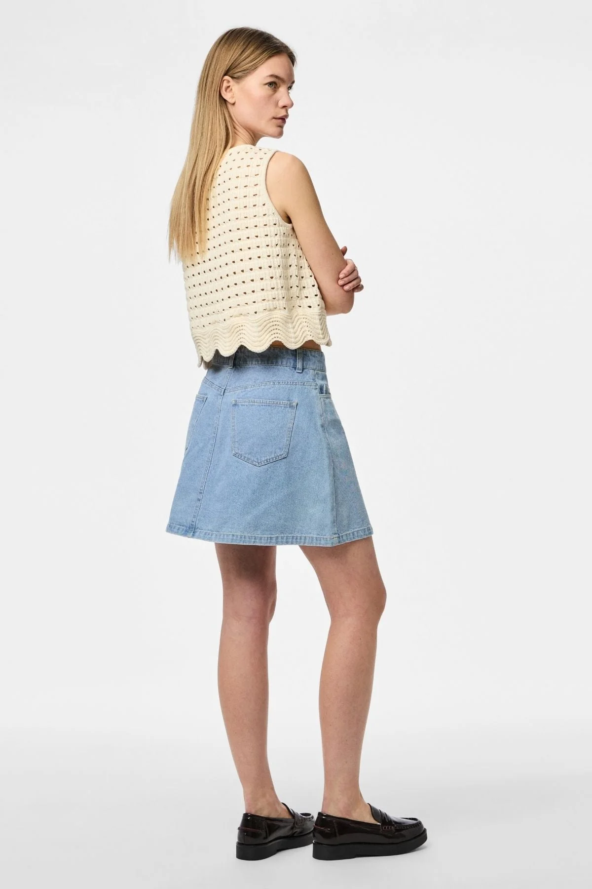 Abbi A -Formrock - hellblauer Denim - Image 3