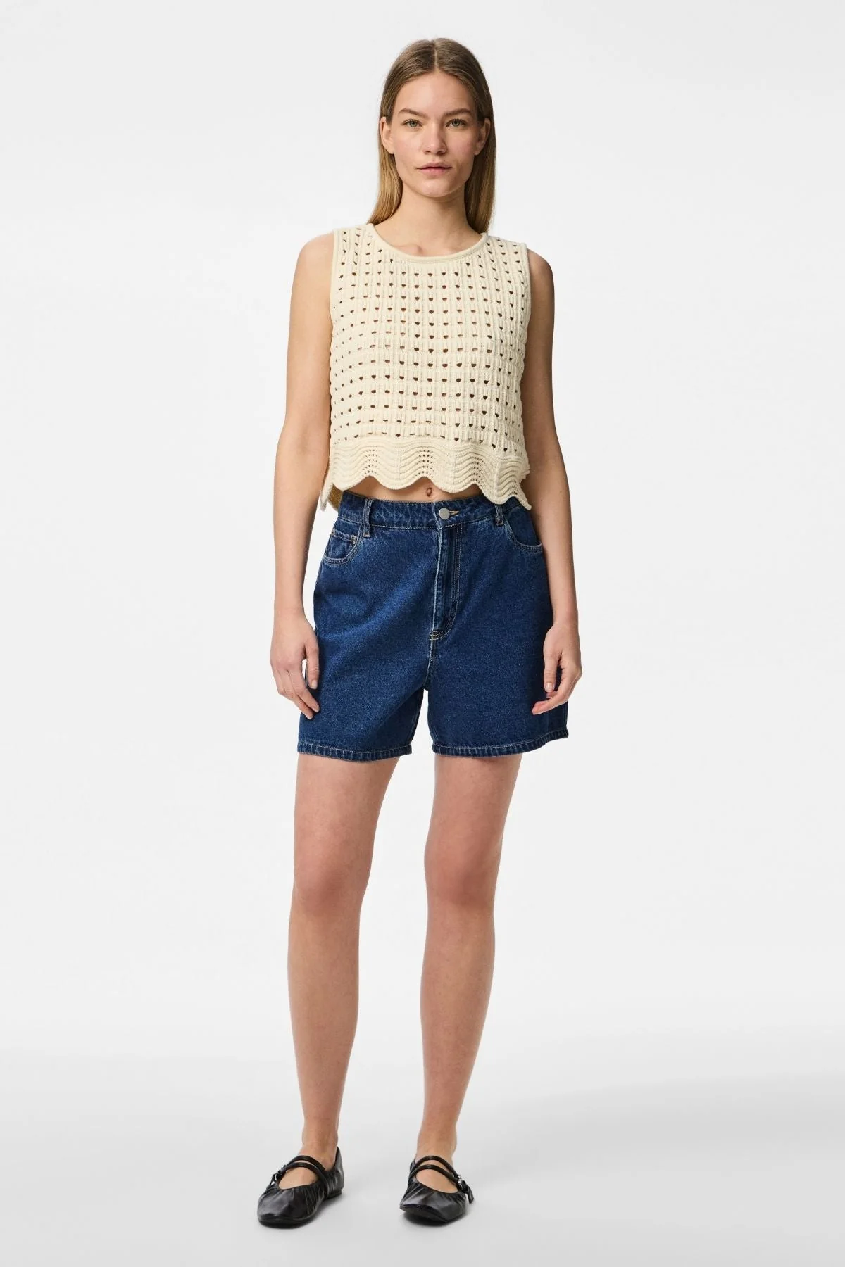 Abbi Shorts - mittelblauer Denim - Image 2
