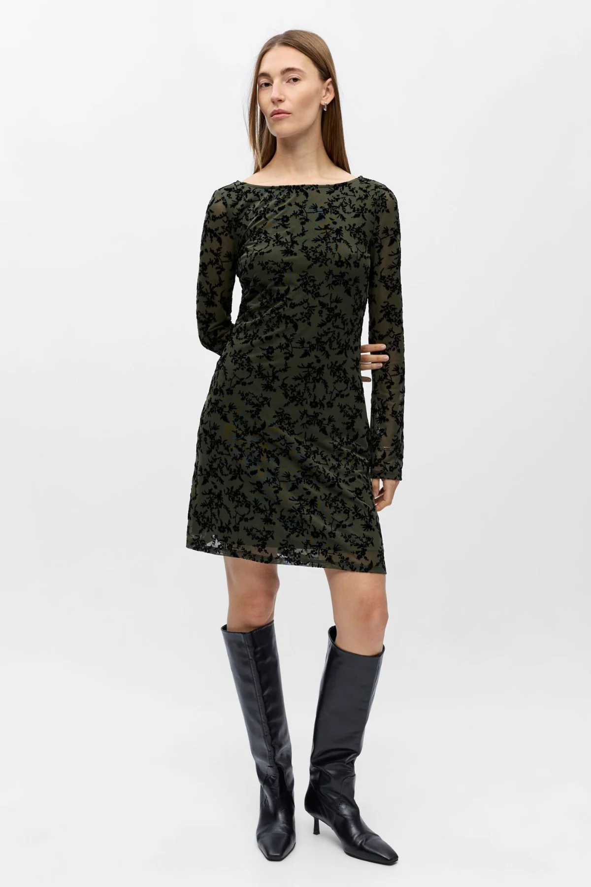 Adeline Short Dress - Kamambaba Schwarz - Image 2