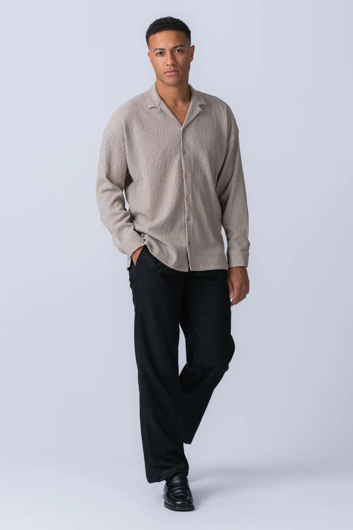 Aidan -Shirt - Beige - Image 5