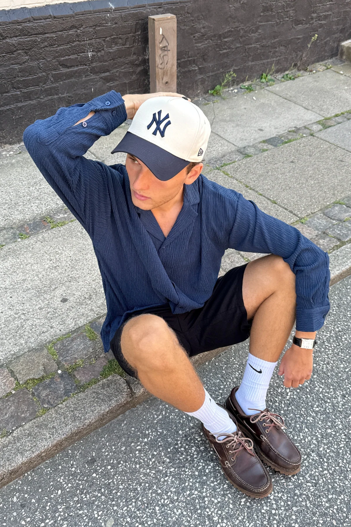 Aidan -Shirt - Marine - Image 4