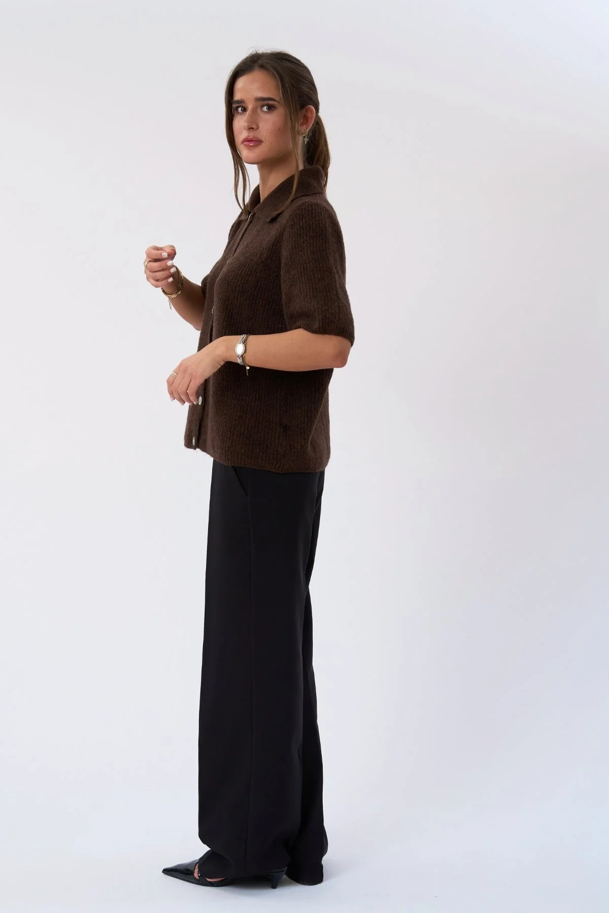 Alba Polo Knit – Schokolade - Image 4