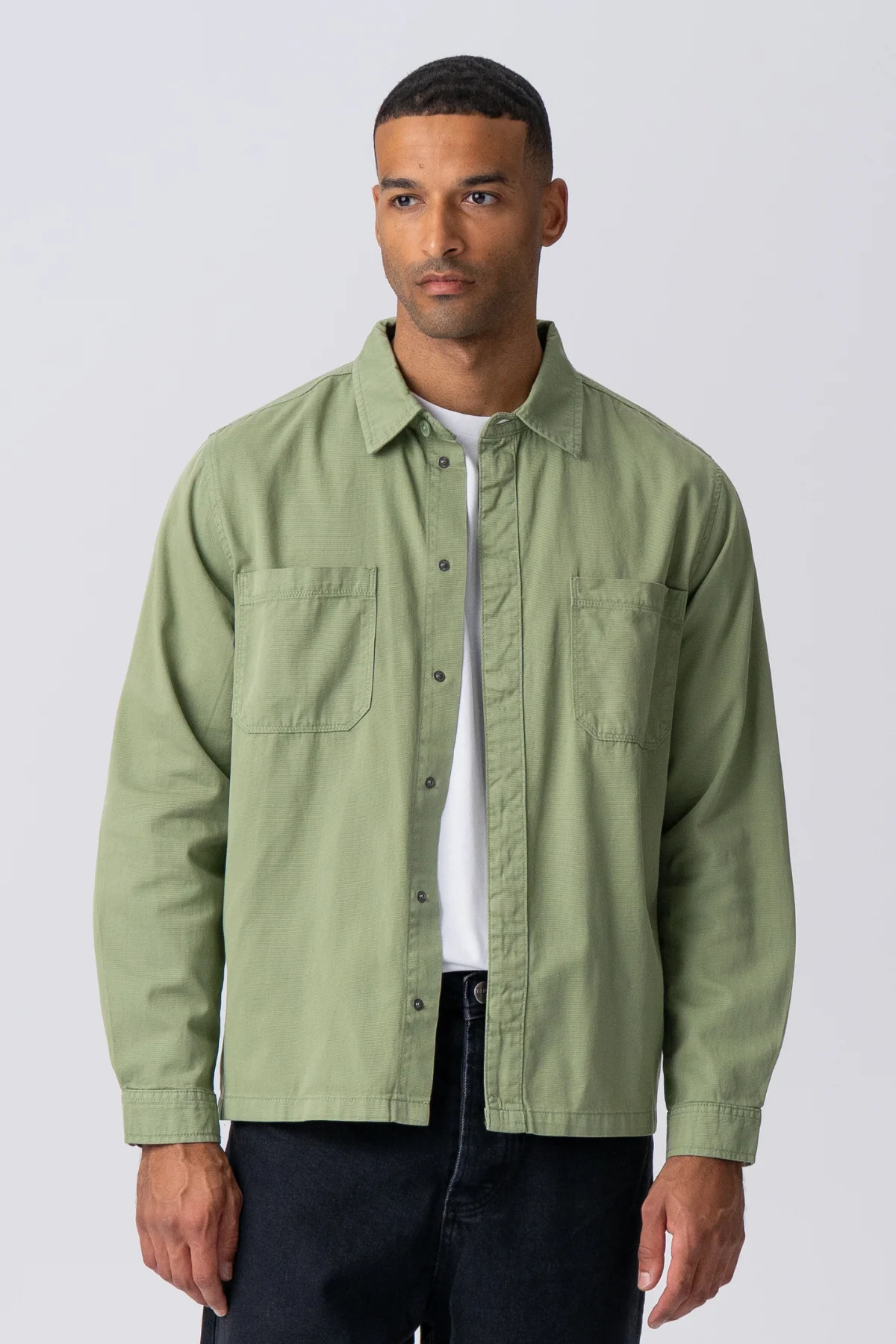 Alex Hemd Regular Fit - leichte Olive - Image 4