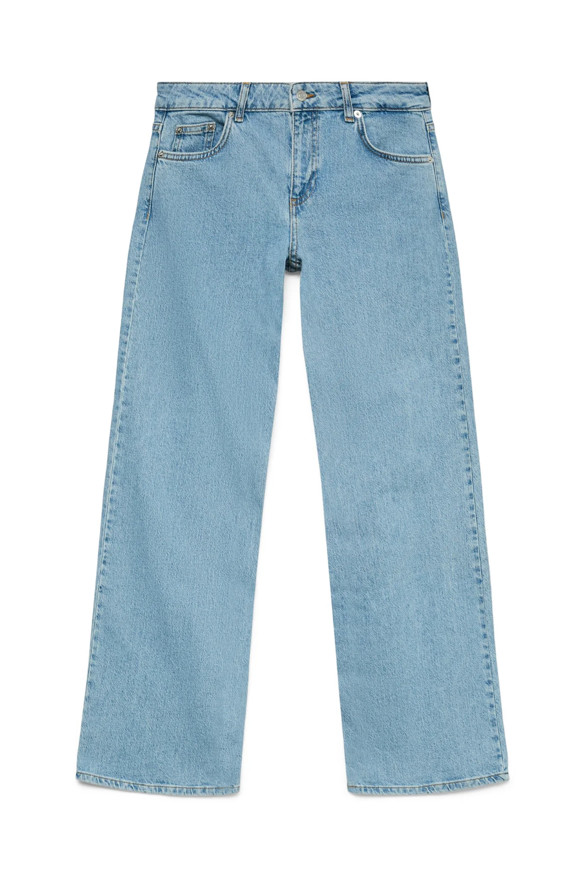 Alexis Low Taille Denim Jeans - Hellblauer Denim - Image 6