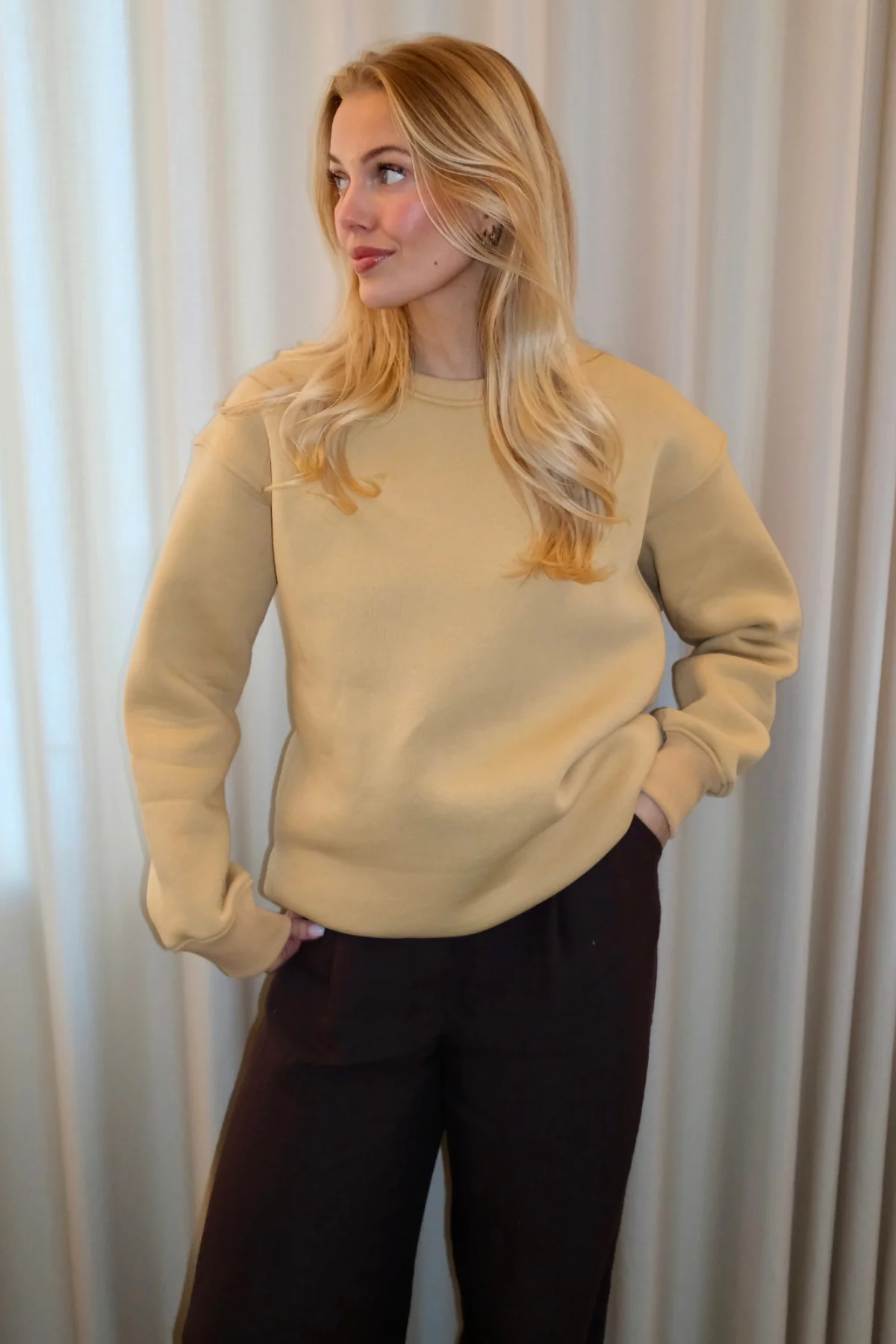 Alina Sweatshirt - Sand - Image 2
