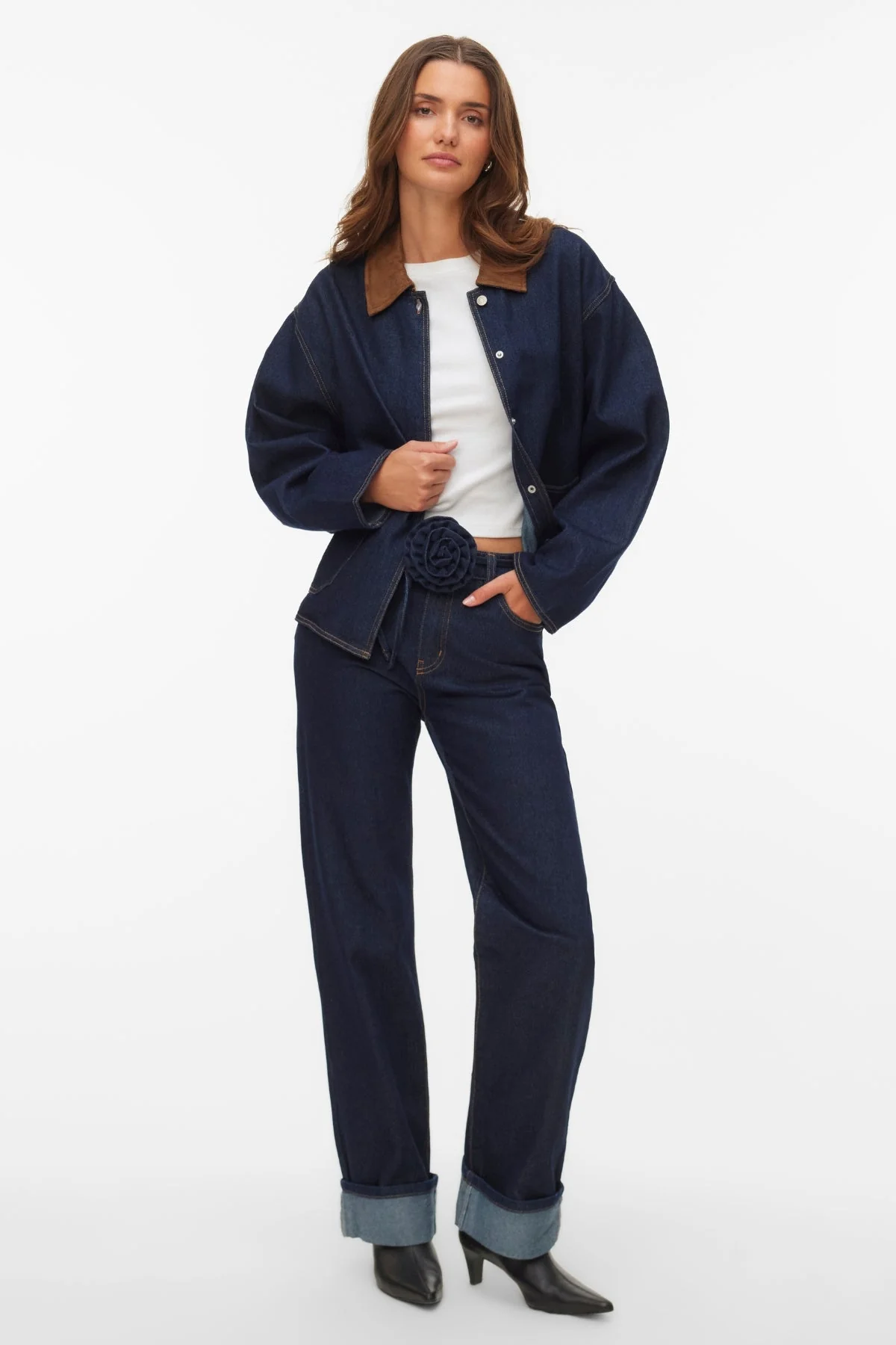 Allison Straight Rosebelt – Dunkelblauer Denim - Image 2
