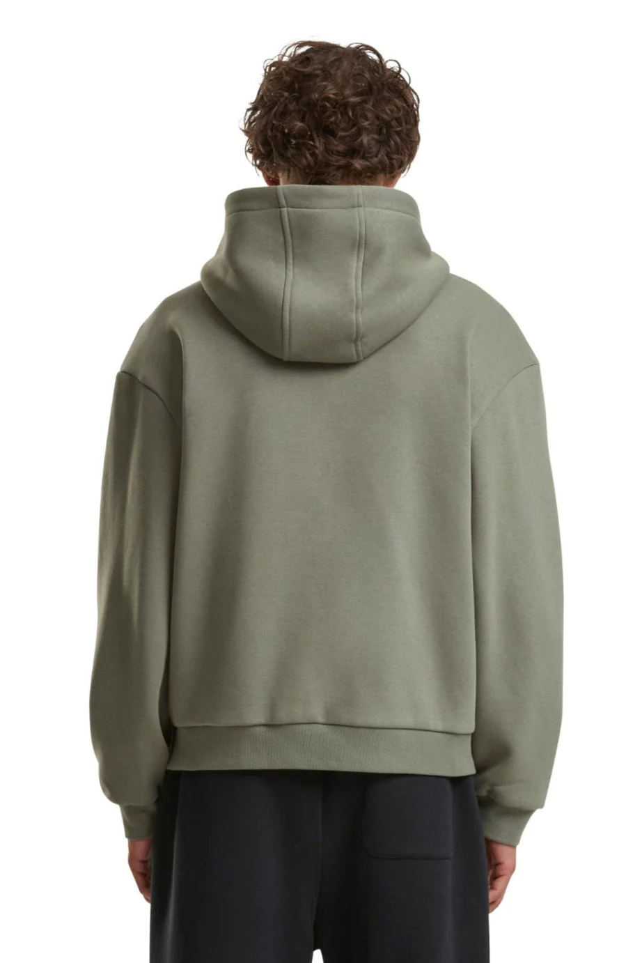Alltags Reißverschluss Hoodie - blasse Olive - Image 2