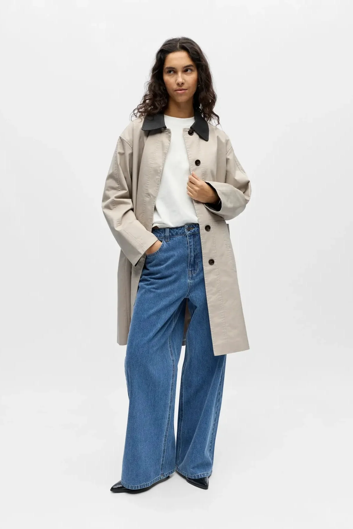 Langer Alora-Trenchcoat – Birkenmagnet - Image 2
