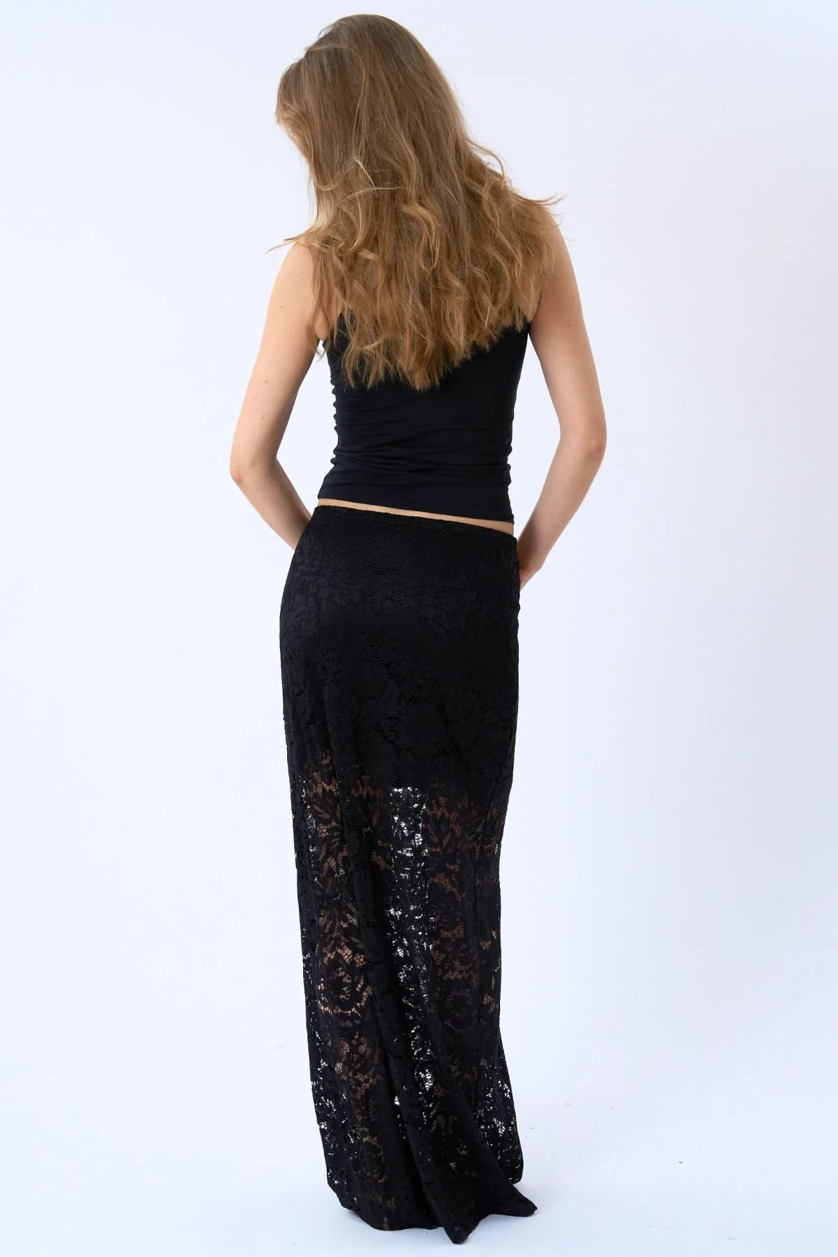 Amara Spitzen-Maxirock - Schwarz - Image 4