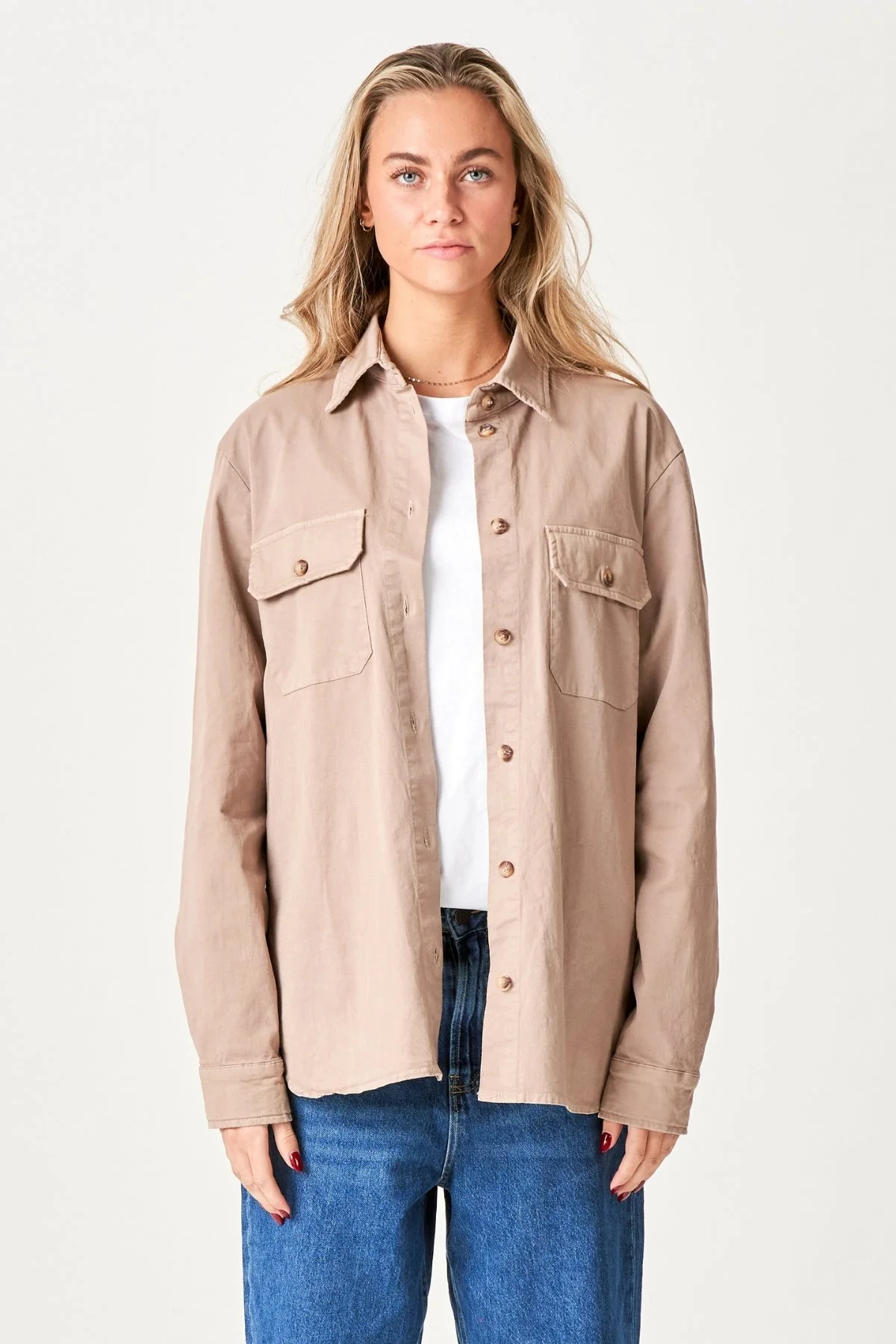 Amber Twill-Hemd – Khaki - Image 5