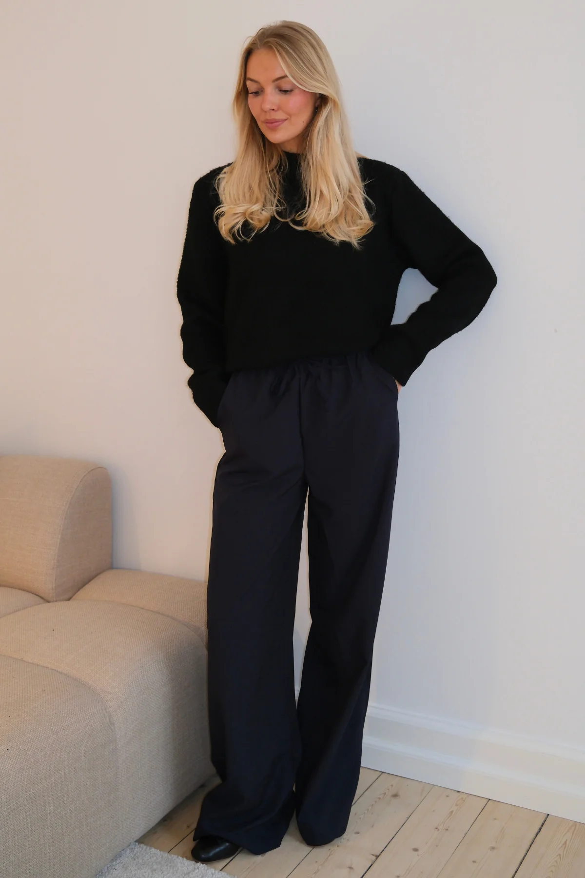 Anastasia Wide Pants - Marine - Image 2