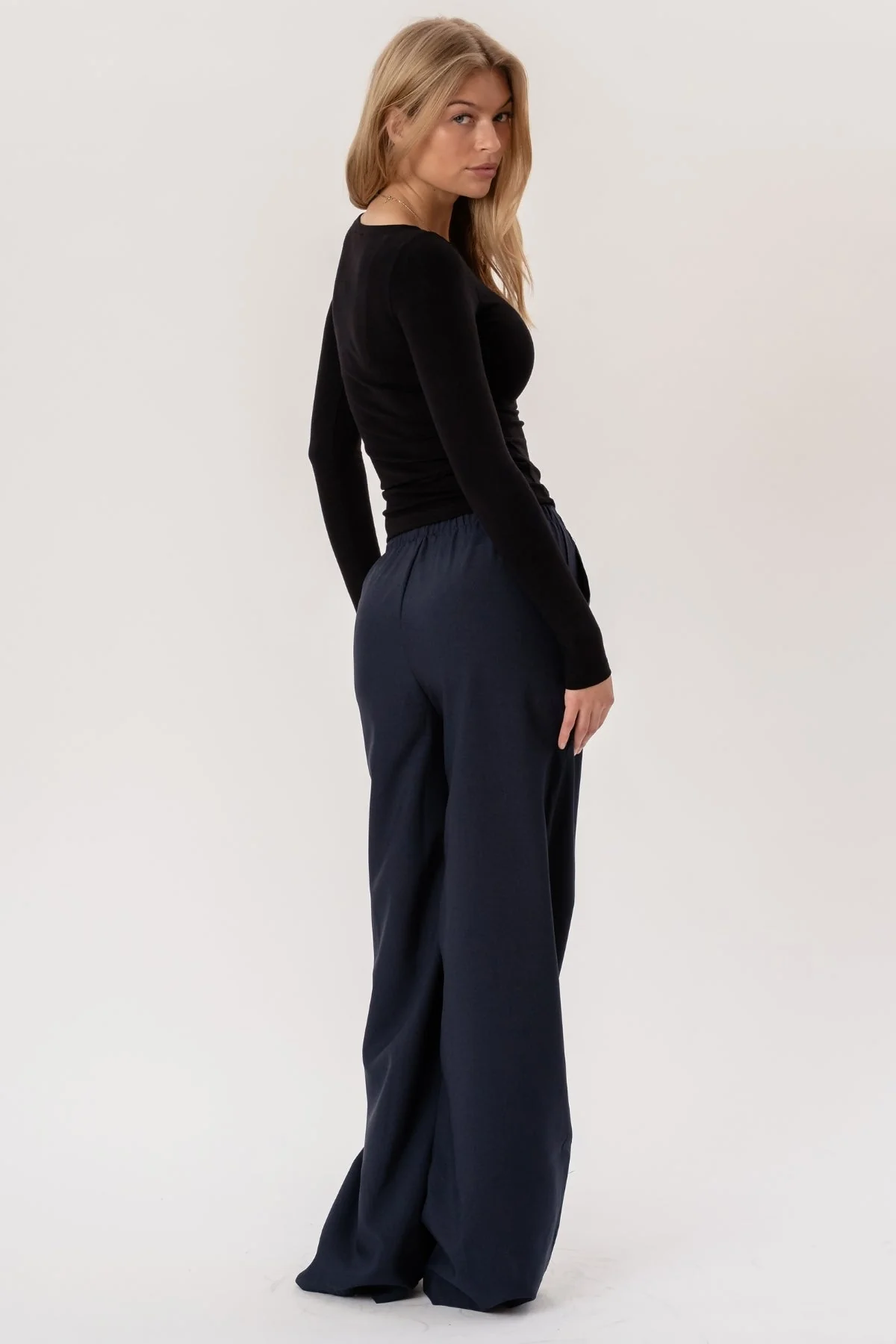 Anastasia Wide Pants - Marine - Image 4