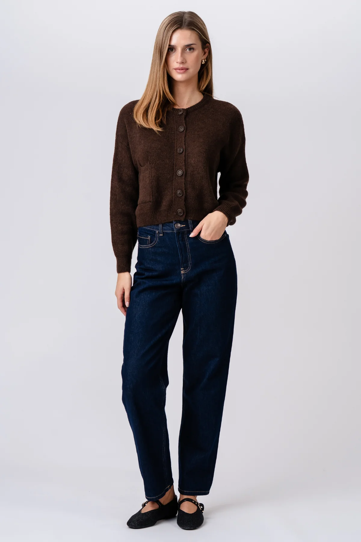 Angelique Strickjacke – Braun - Image 5