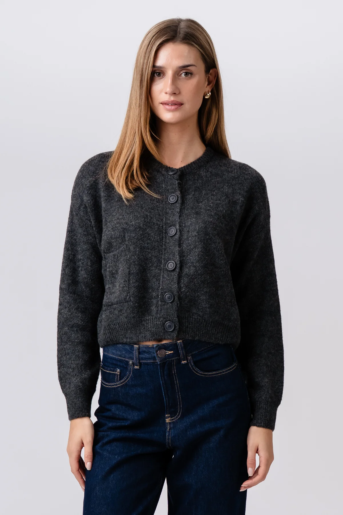 Angelique Strickjacke – Graphit