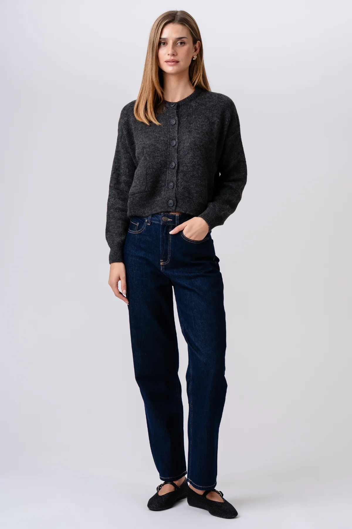 Angelique Strickjacke – Graphit - Image 5