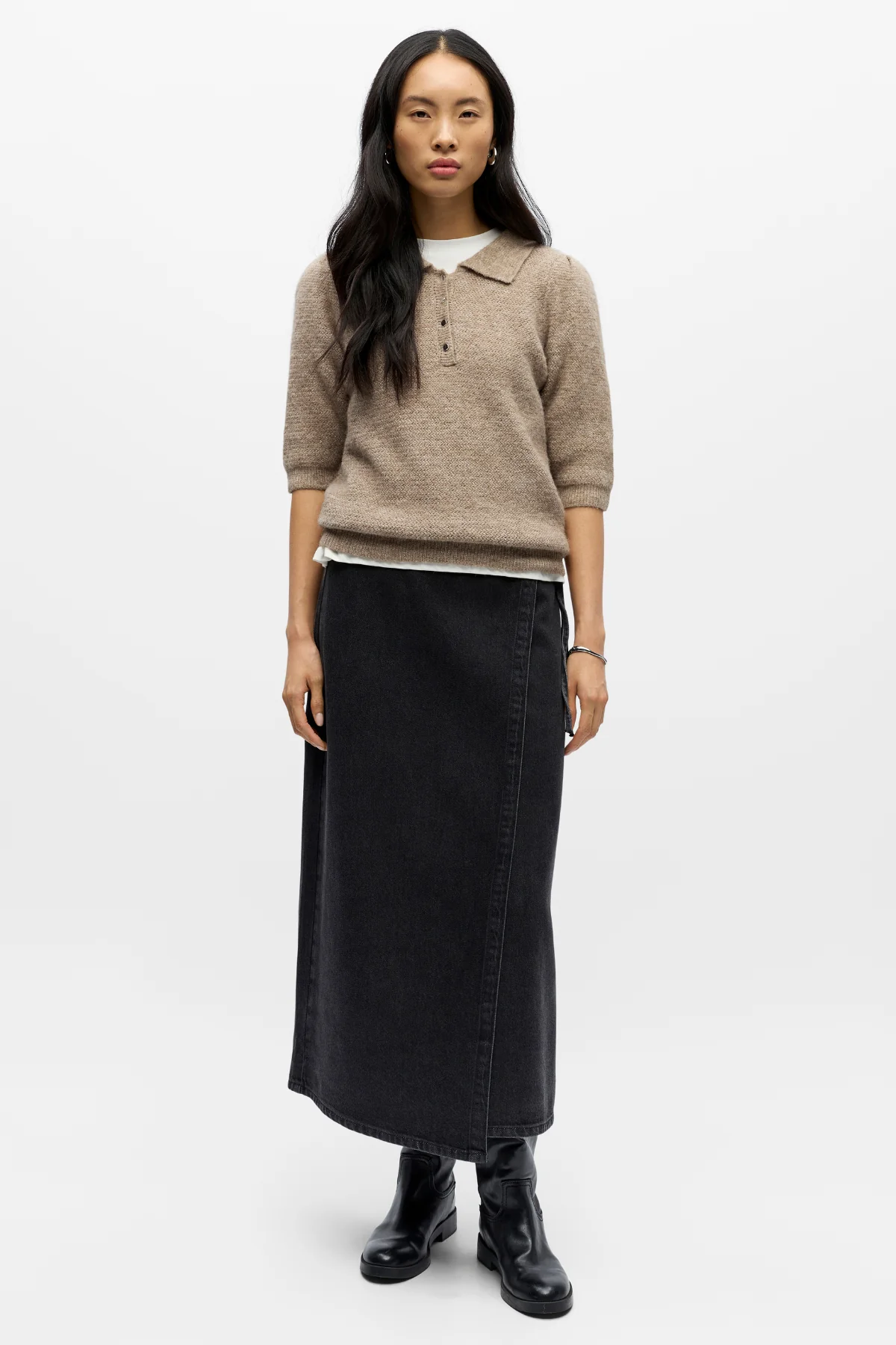 Anine Strick Polo - Morel Melange - Image 2