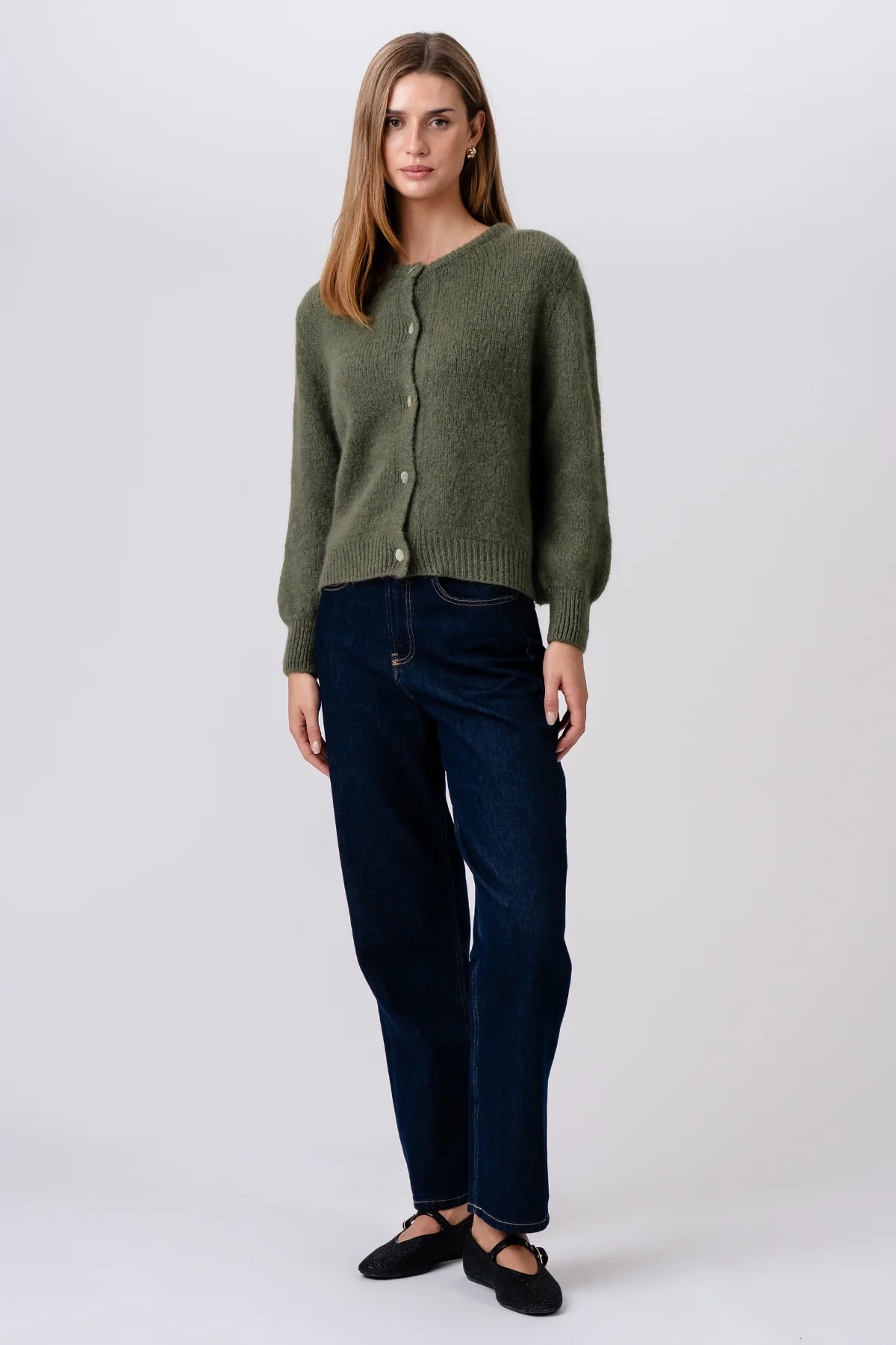 Anna-Cardigan – Dunkelgrün - Image 4