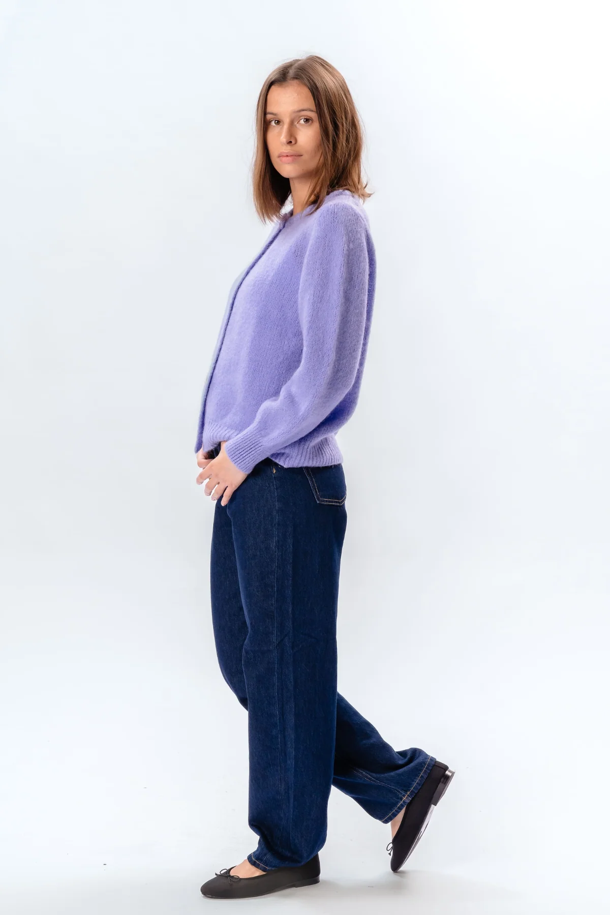 Anna-Cardigan – Lila - Image 7