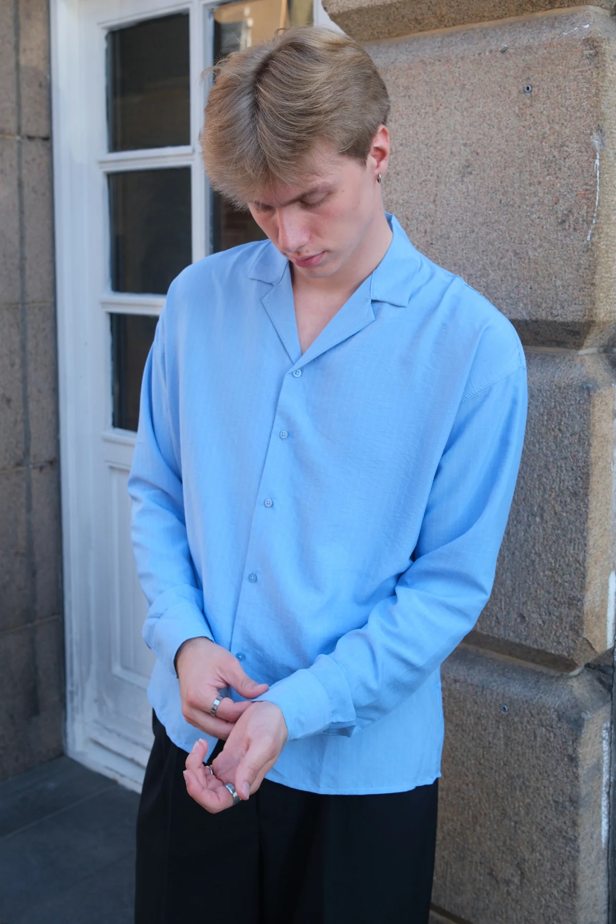 Antonio Shirt - Sky Blue - Image 6