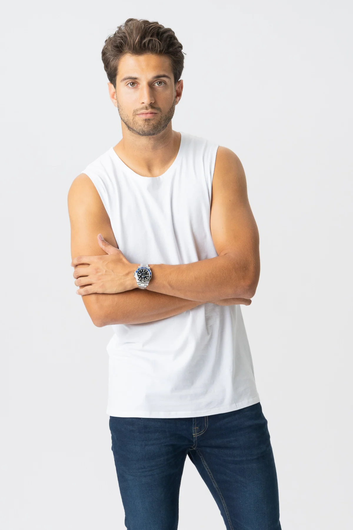 Ärmelloses T -Shirt - Weiß - Image 2