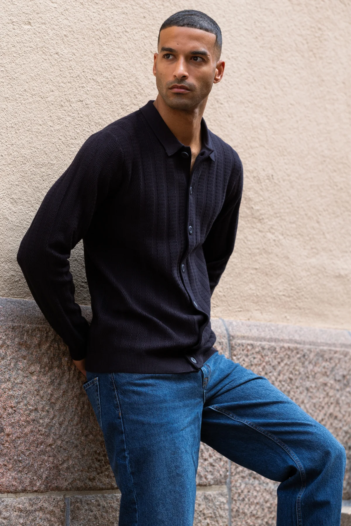 Arthur Strick -Strickjacke - Dark Navy - Image 7