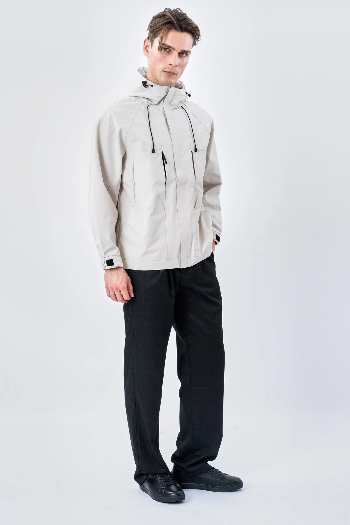 Kurze Asher-Jacke – Hellbeige - Image 2
