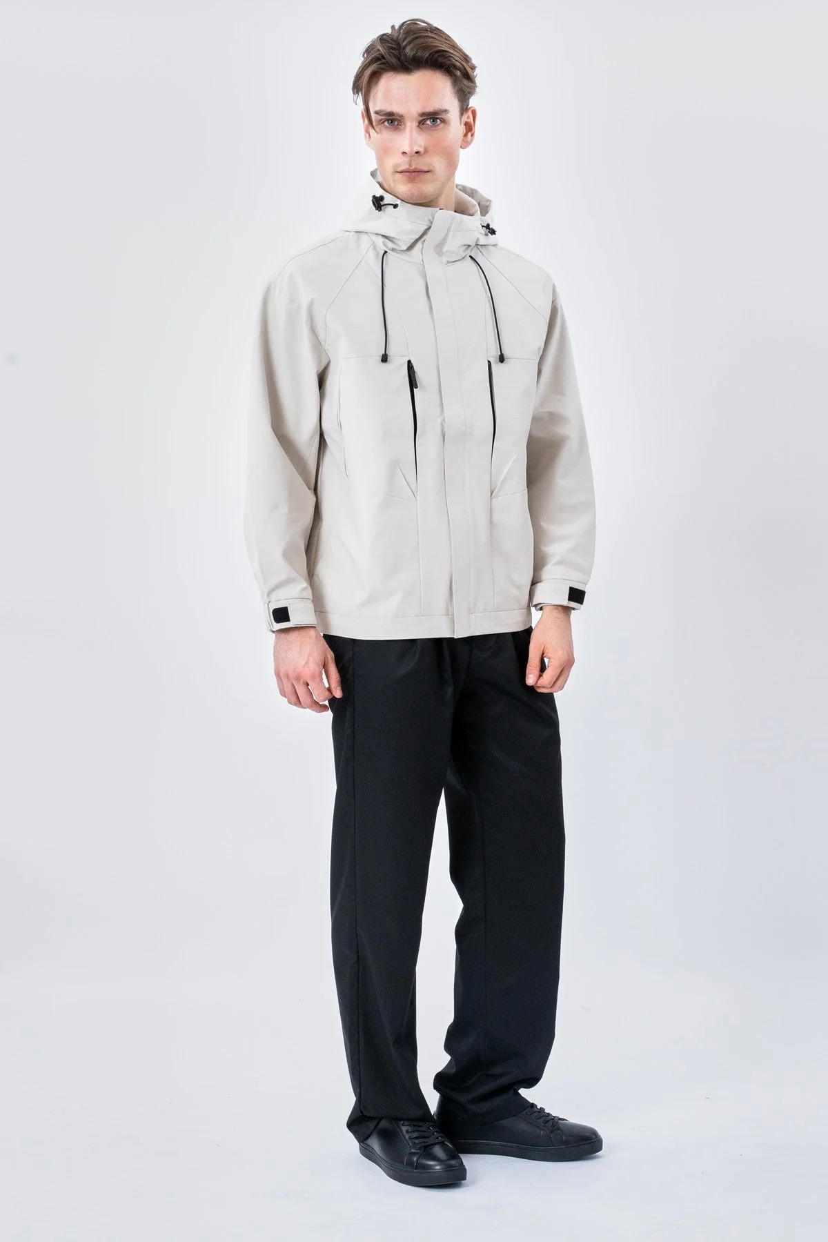 Kurze Asher-Jacke – Hellbeige - Image 3