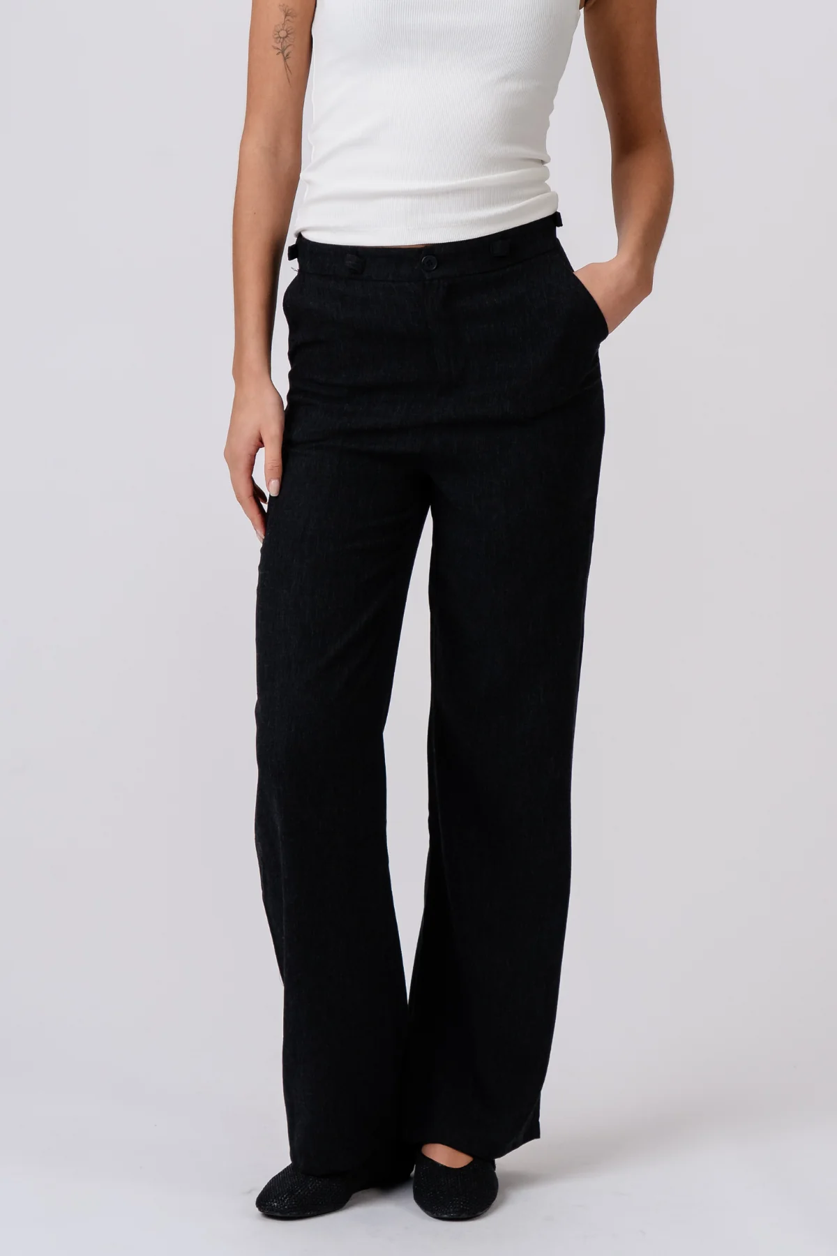 Aya Loose Pants - Schwarz