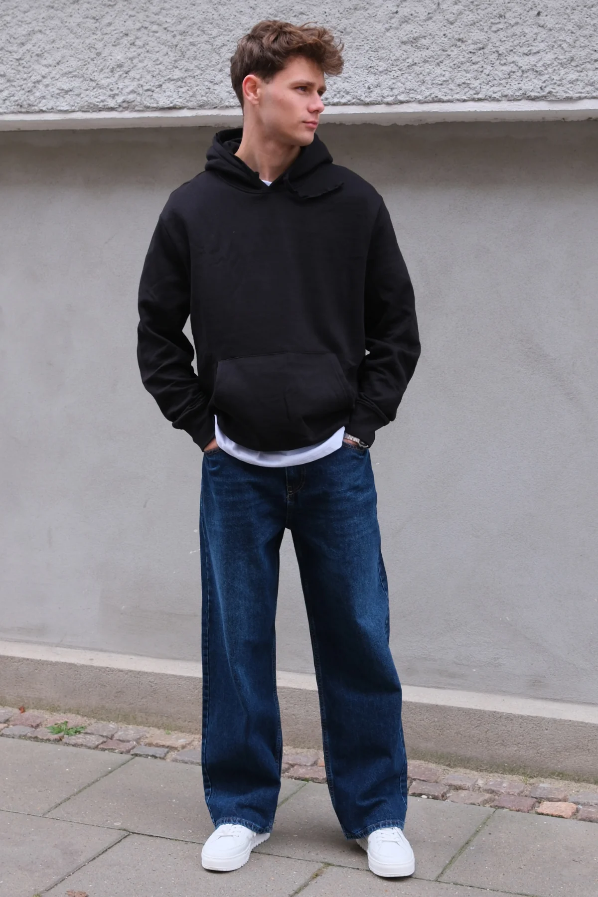 Baggy-Jeans – Dunkelblau - Image 3