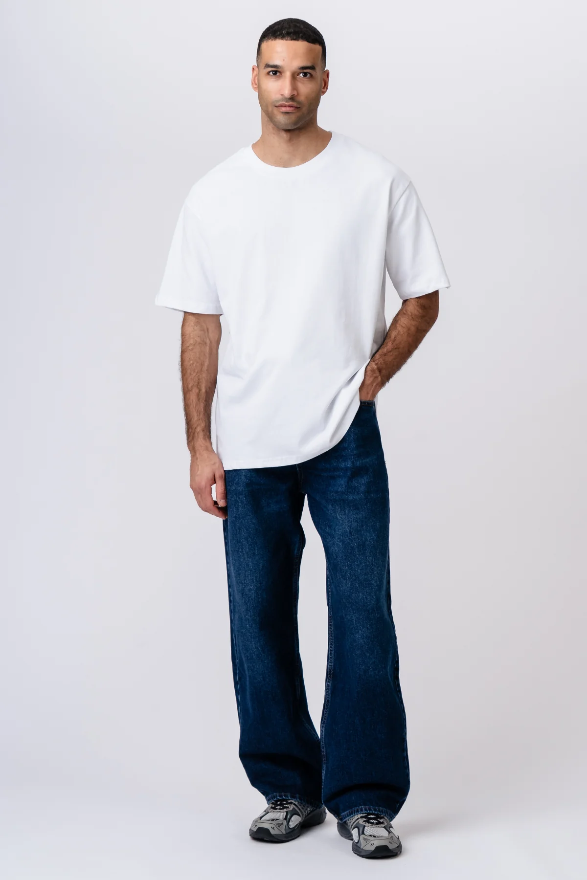 Baggy-Jeans – Dunkelblau - Image 5