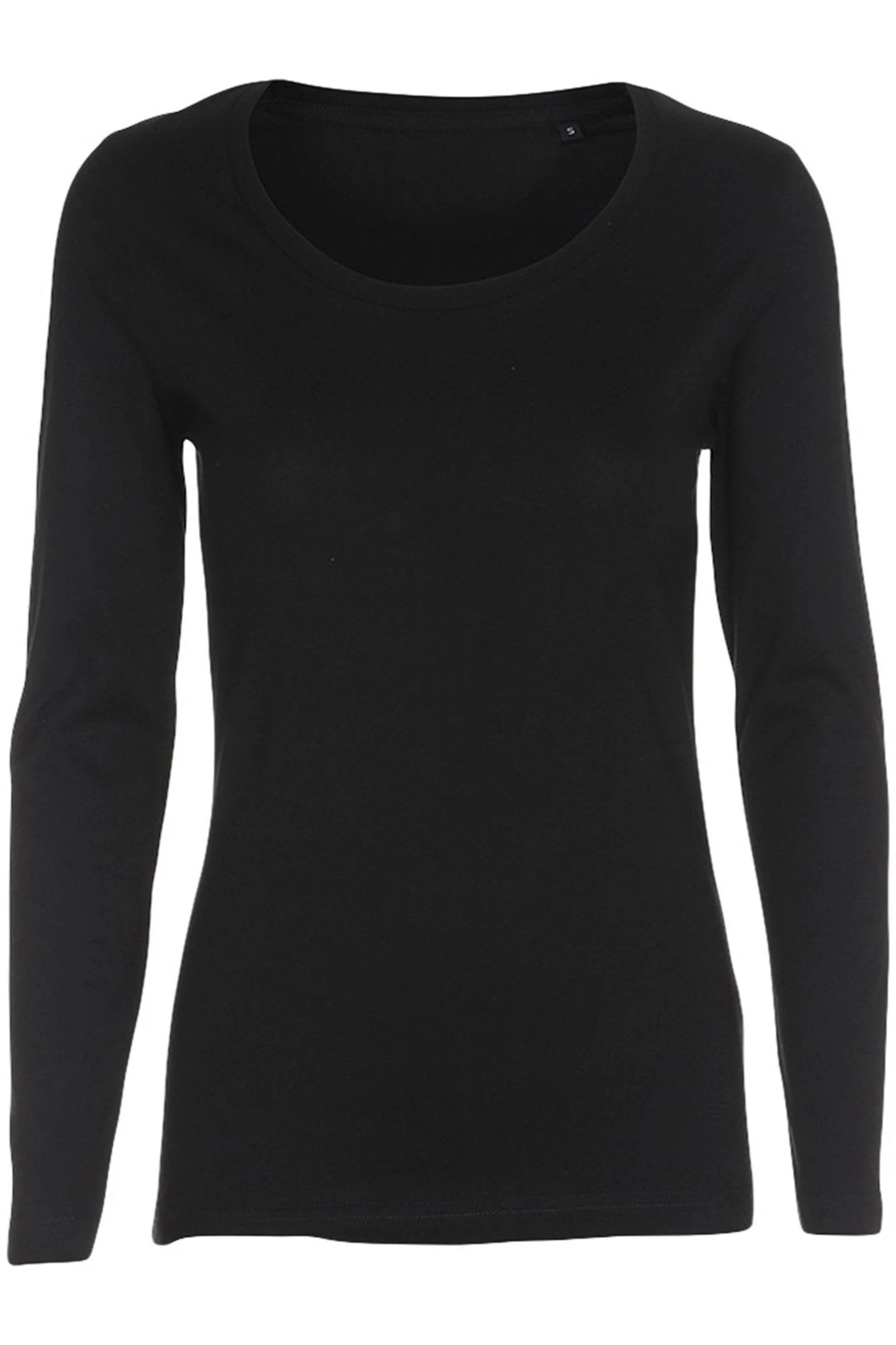 Basic Langarmes T-Shirt-Schwarz - Image 5