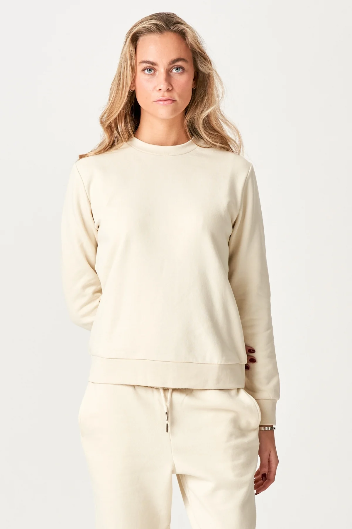 Basic Sweatsuit mit Crewneck (leichter Beige) - Paketangebot (Damen) - Image 3