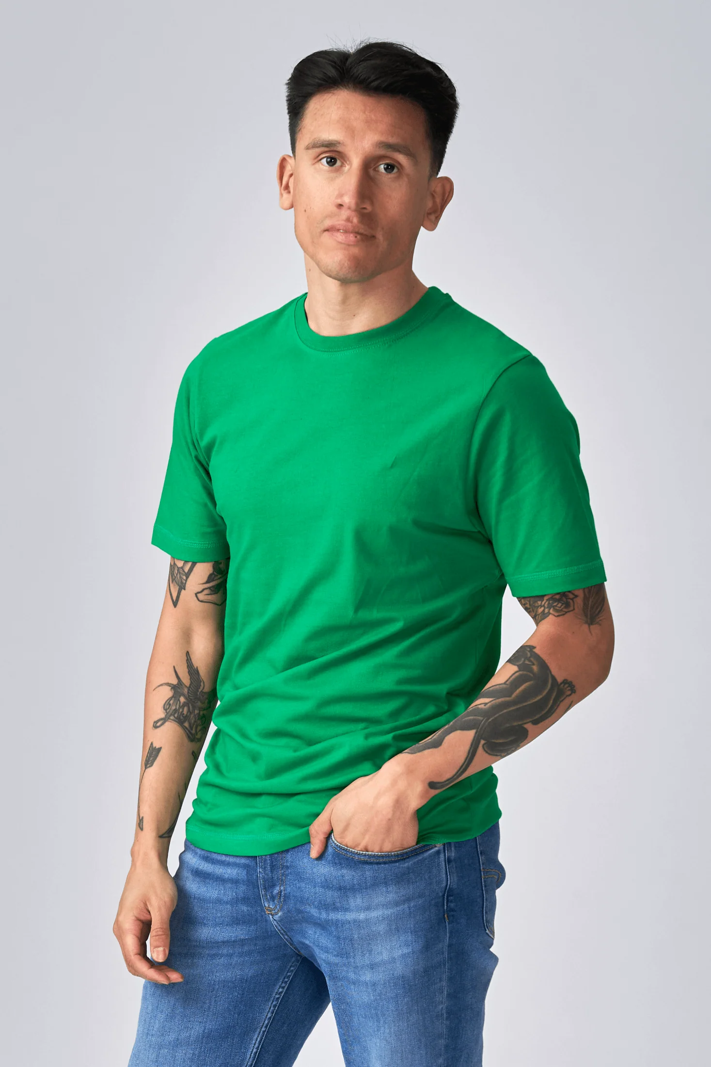 Basic T-Shirt - Grün - Image 5