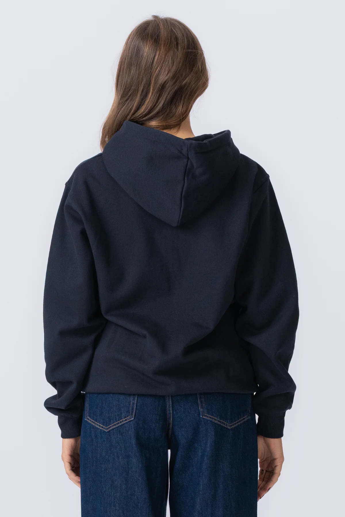 Basic Zip Hoodie - Dark Navy - Image 7