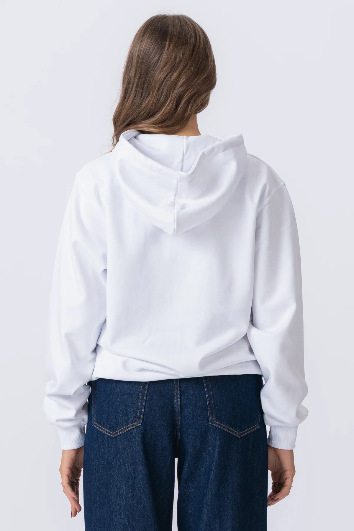 Basic Zip Hoodie - Weiß - Image 5