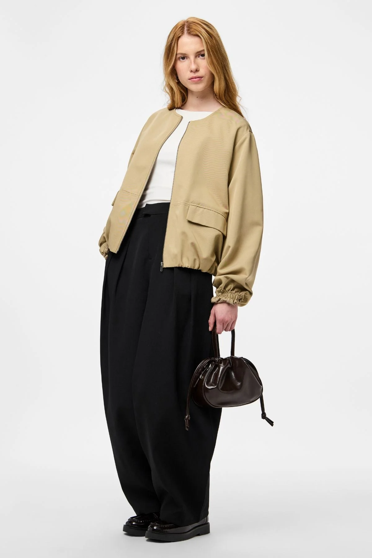 Berit Ballon-Bomberjacke – Travertin - Image 2