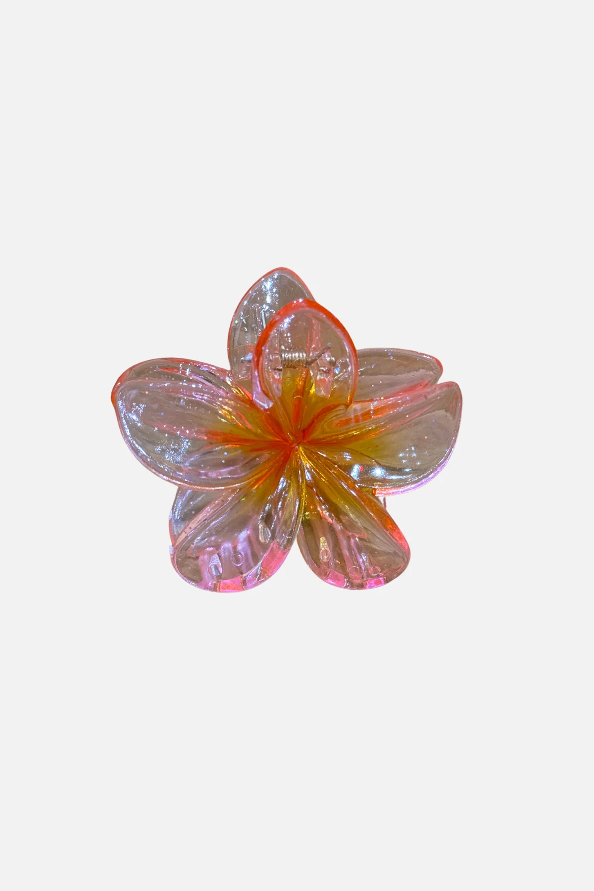 Blumenhaarclip - Pink/Orange - Image 2