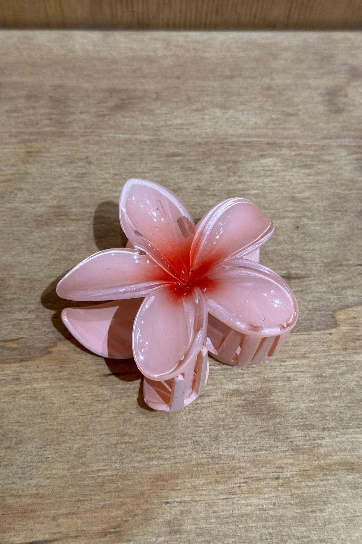 Blumenhaarclip - rosa/rot - Image 2