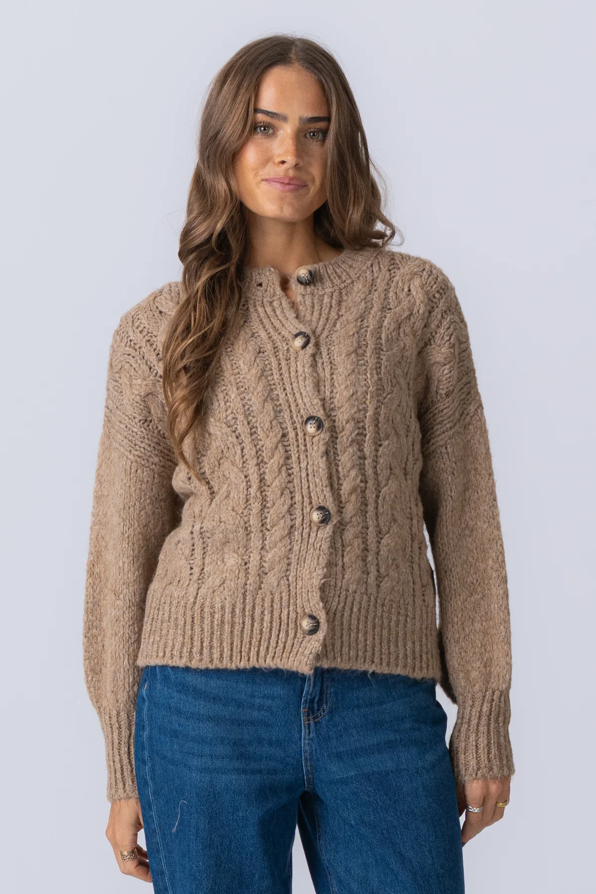 Baumwollstrick - Beige