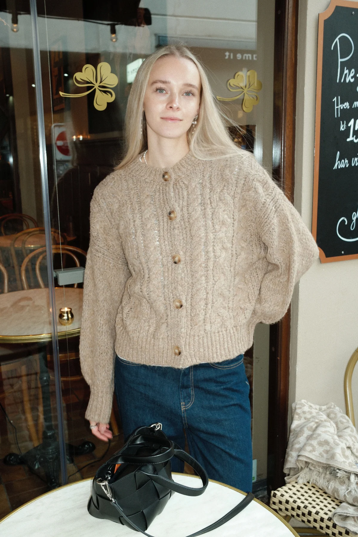 Baumwollstrick - Beige - Image 3