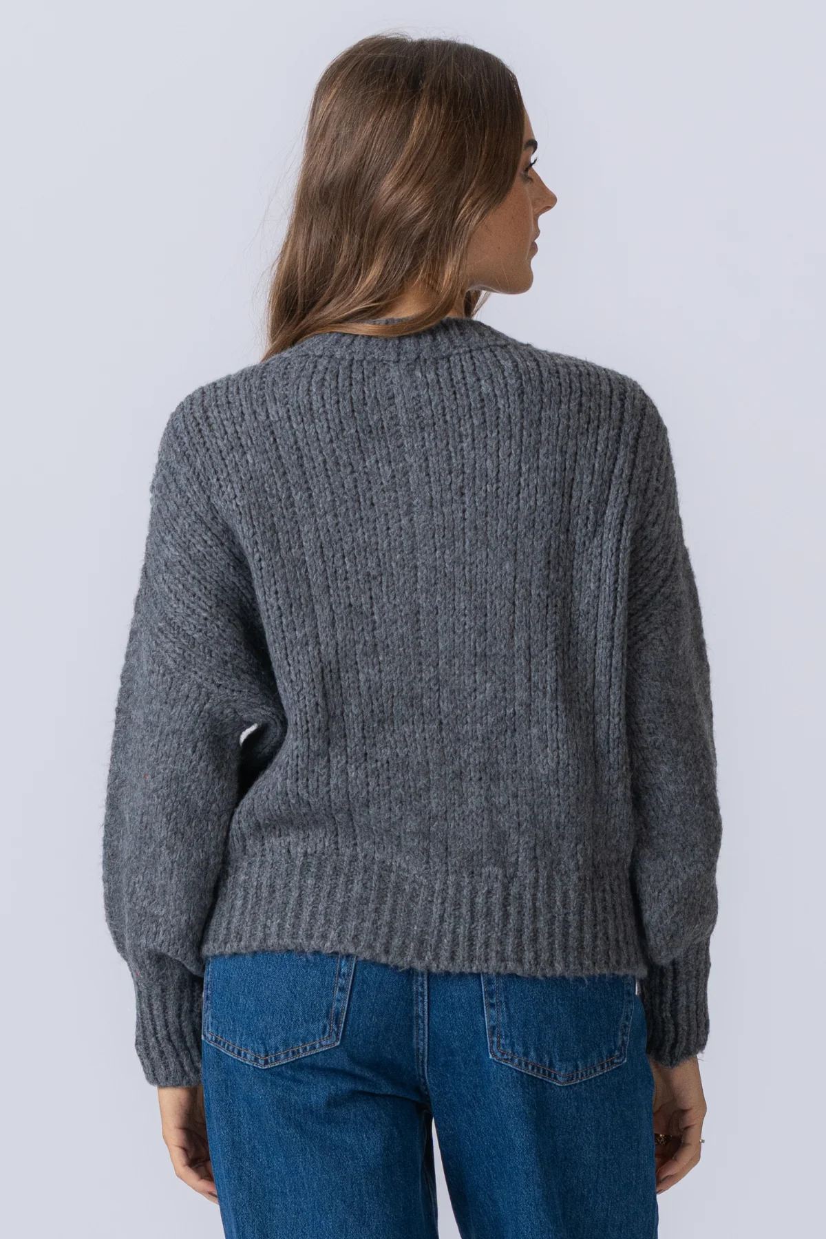 Botton Strick - grau - Image 7
