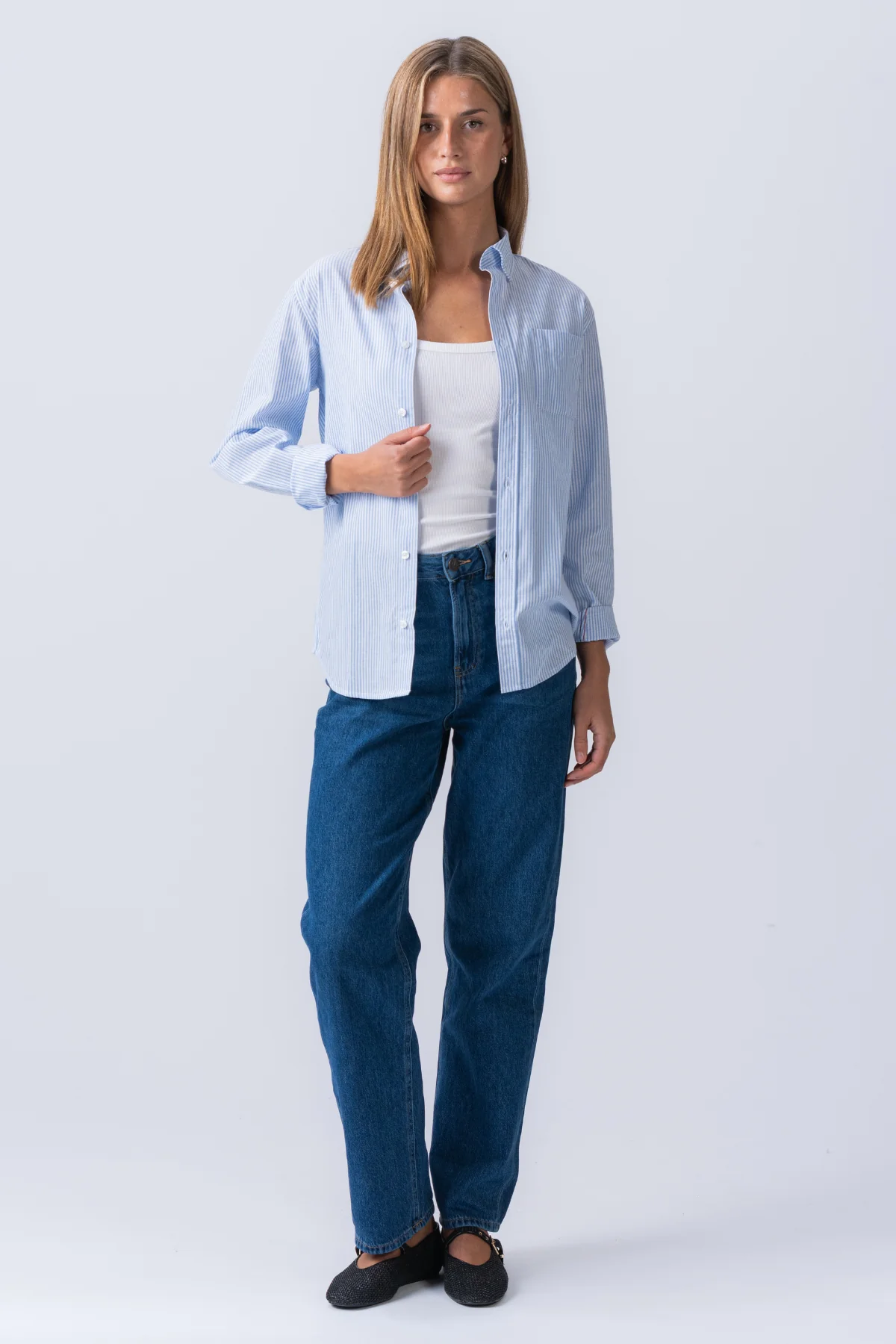 Freund Oxford Hemd - hellblau/weiß - Image 5
