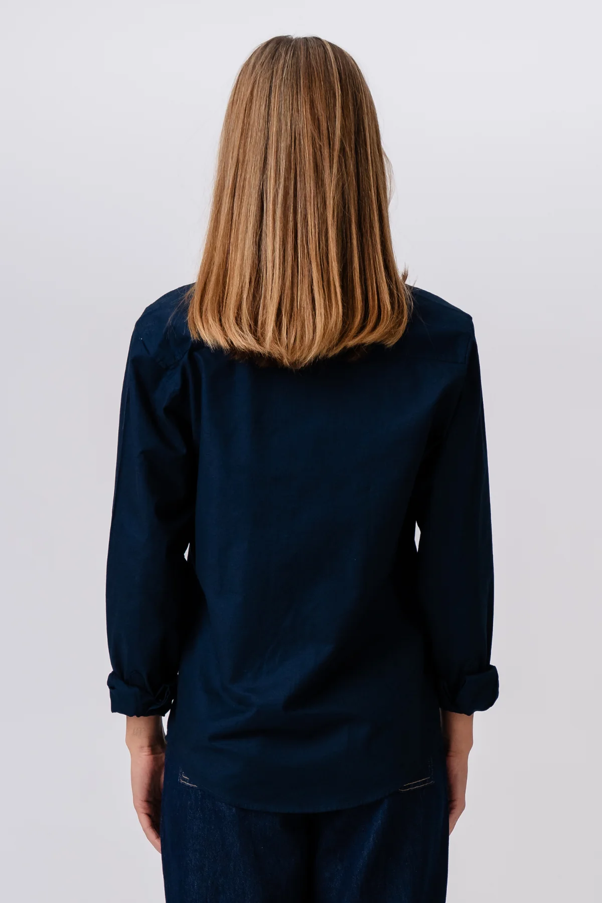 Boyfriend-Oxford-Hemd – Marineblau - Image 6