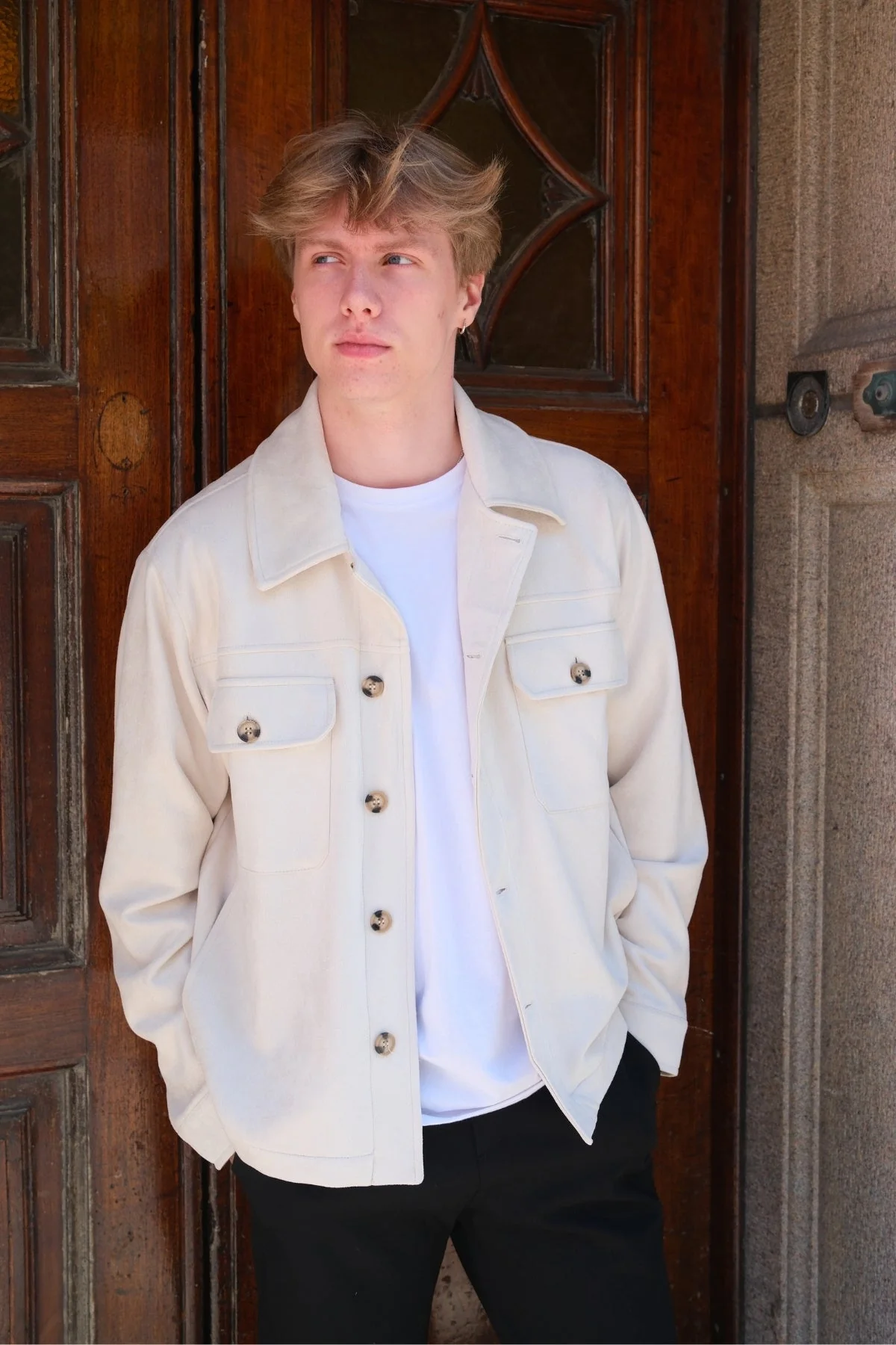 Callum Jacke - Weiß - Image 4