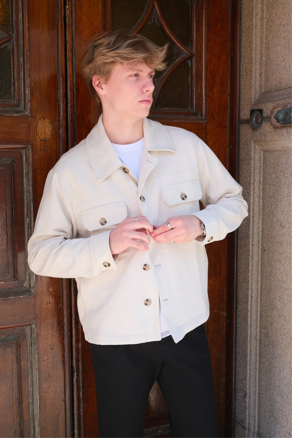 Callum Jacke - Weiß - Image 5