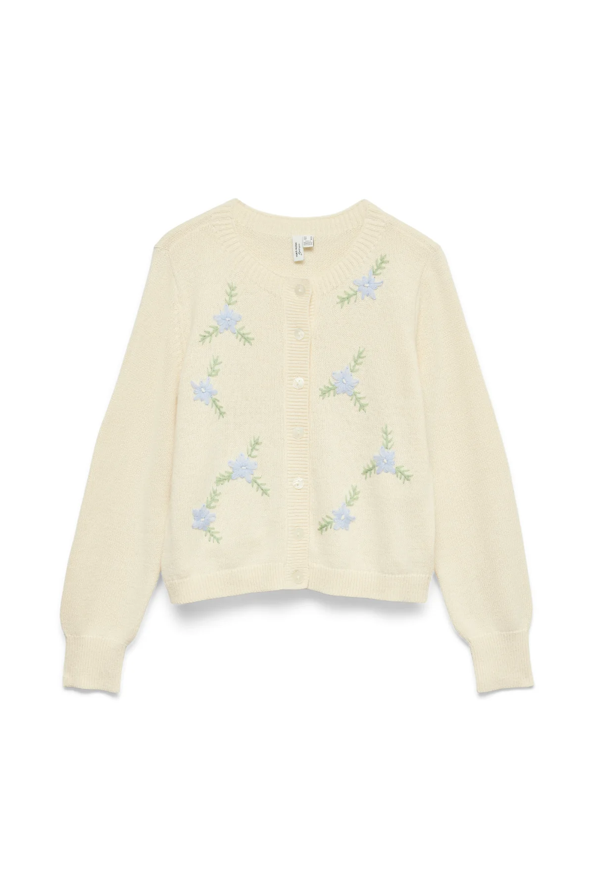Camille Strickjacke mit O-Ausschnitt – Birke - Image 5
