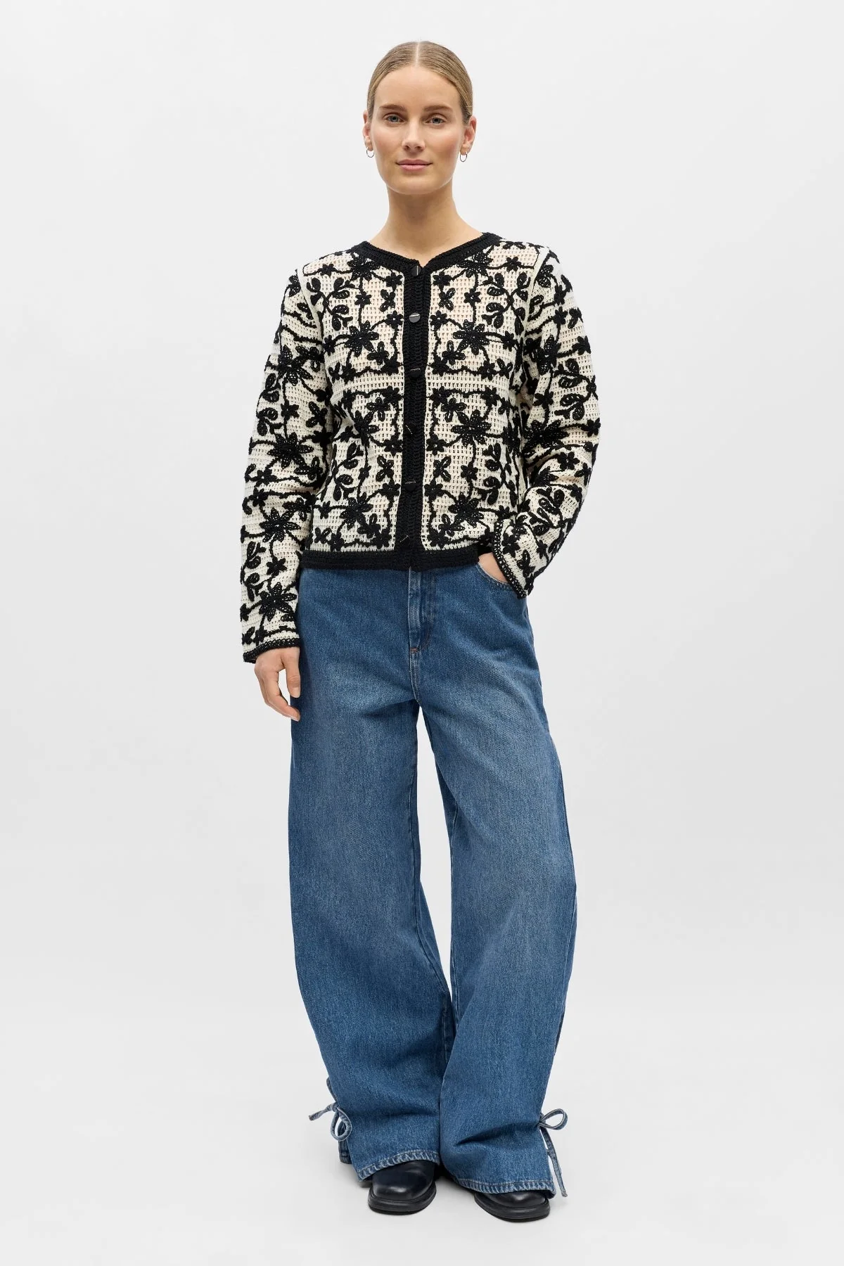 Cari-Cardigan – Birke Schwarz - Image 2