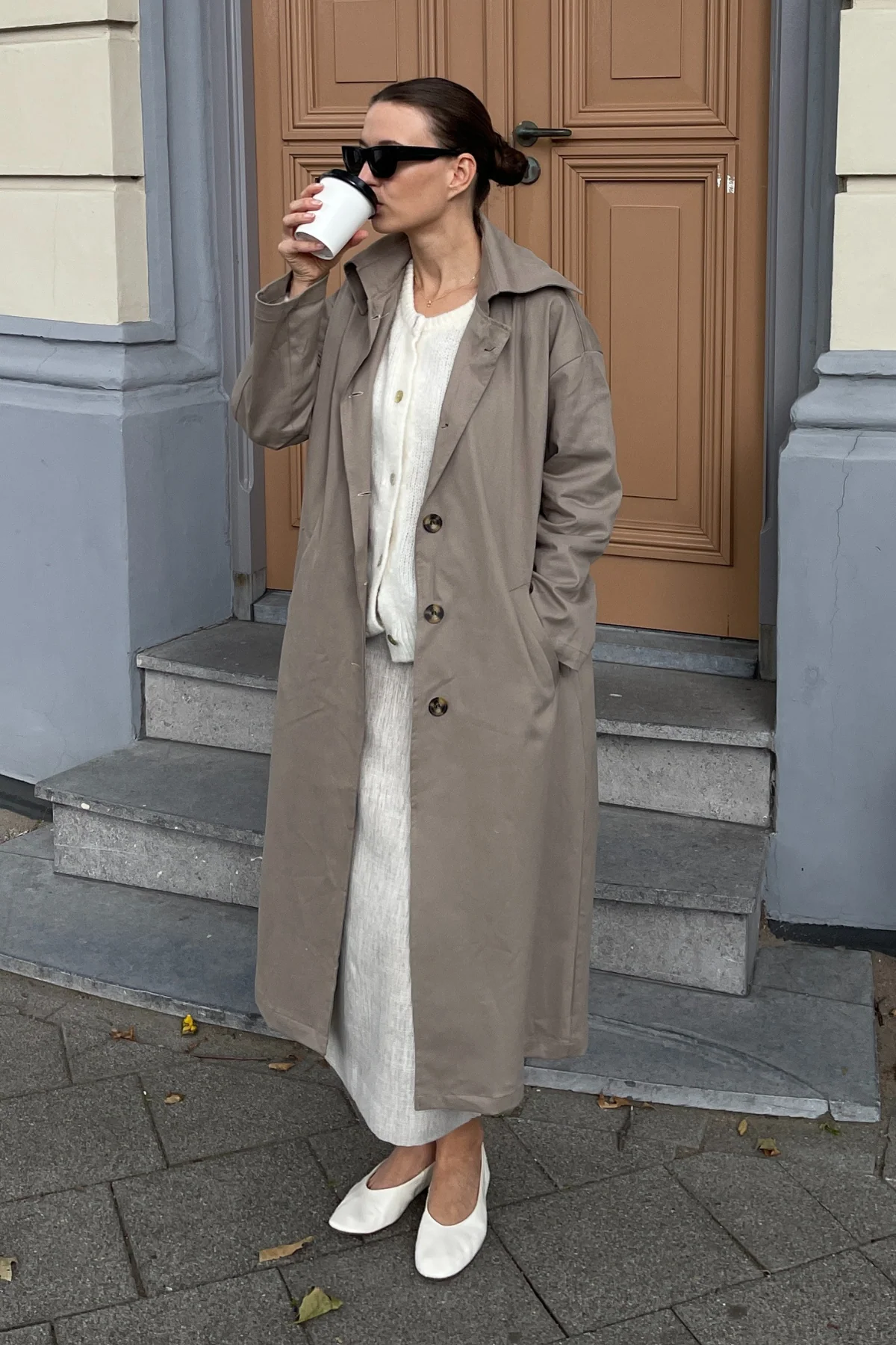 Carla Trenchcoat - Sand - Image 2
