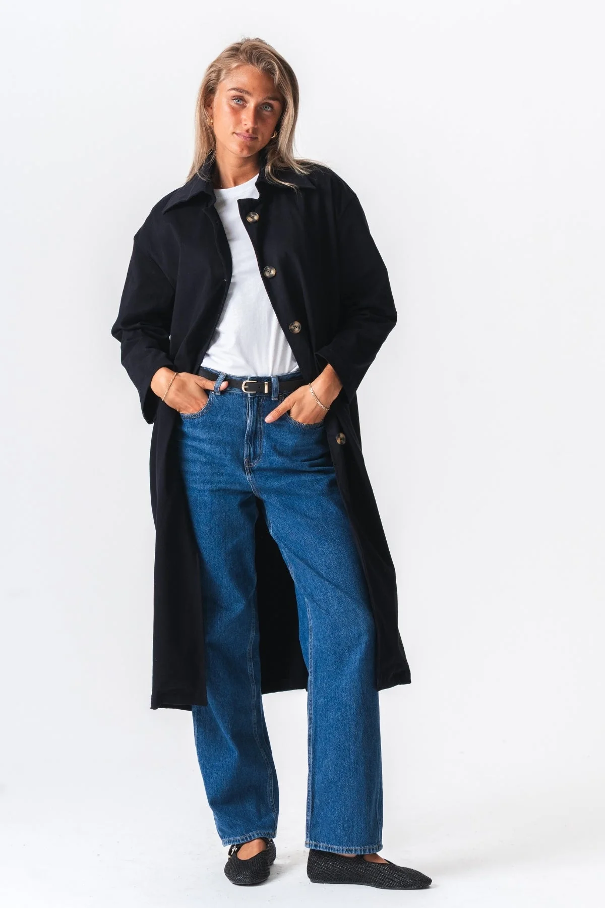 Carla Trenchcoat – Marineblau