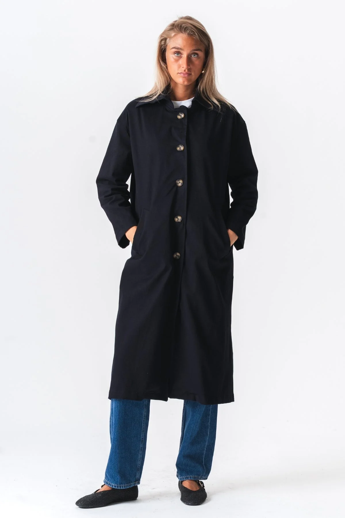 Carla Trenchcoat – Marineblau - Image 5
